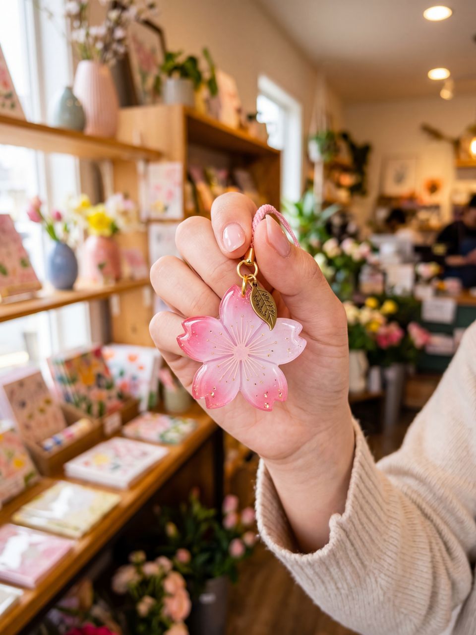 お花のチャーム