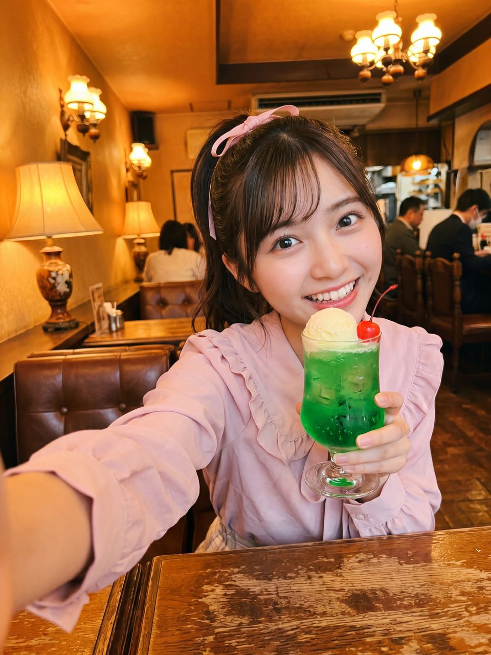 クリームソーダとさくら