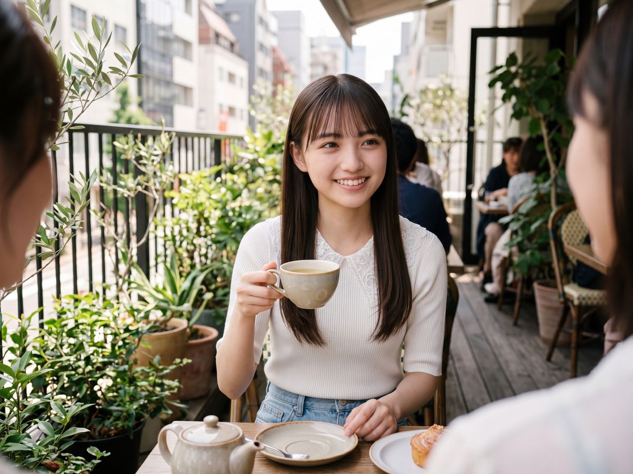 ハーブティーで休憩