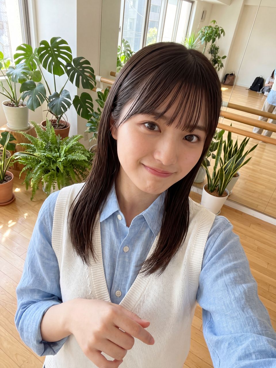 練習後の自撮り