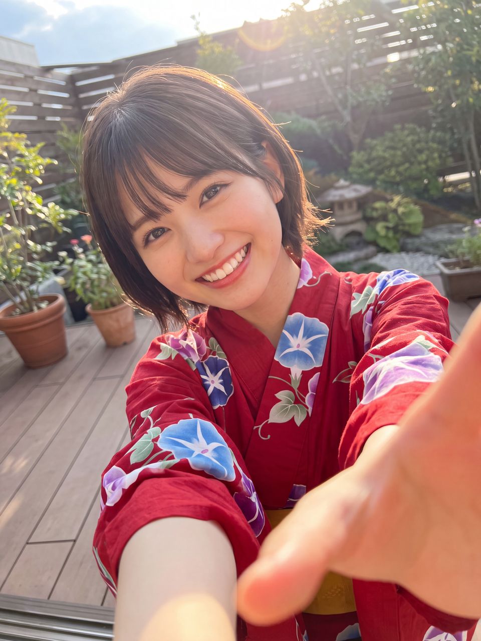 浴衣姿の神楽坂舞