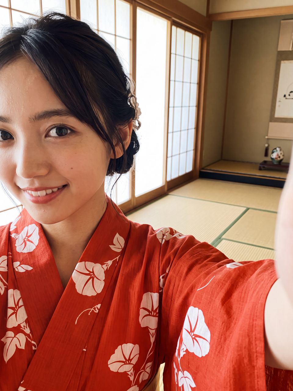 浴衣姿の如月玲奈